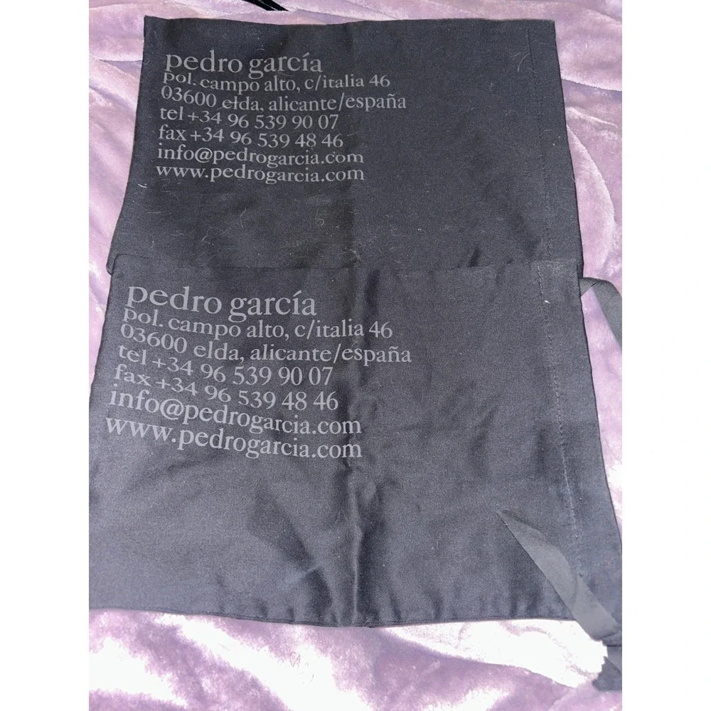Pedro Garcia Dust Bags Set of 2‎ Shoe Storage Travel Bags Black